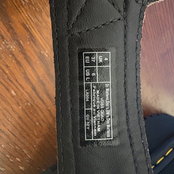 Dr. Martens Women's Voss Quad Pisa Leather Platform Sandals Taupe Size 6 - Picture 7 of 8